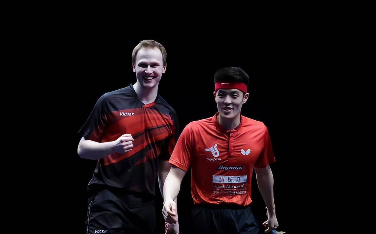 包含法国乒乓球队力克德国乒乓球队，奥恰洛夫统治全场的词条